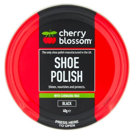 Cherry Blossom Shoe Polish Black 40g