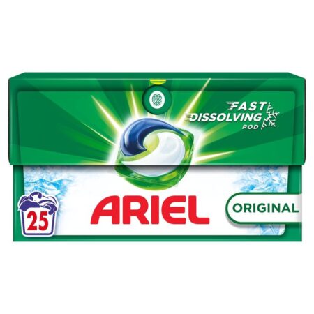 Ariel Original All In 1 Pods Washing Liquid Capsules 25 Washes