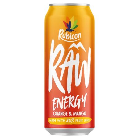 Rubicon Raw Energy Orange Mango 500ml