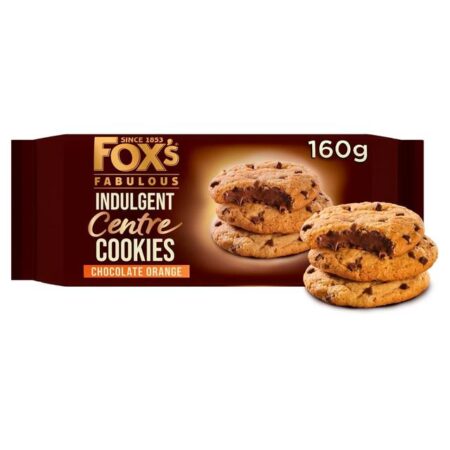Fox’s Indulgent Chocolate Orange Centre Cookies 155g