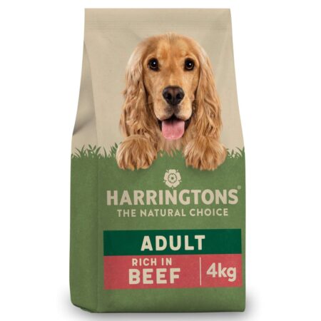 Harringtons Dry Adult Dog Food Rich in Beef Rice 4kg