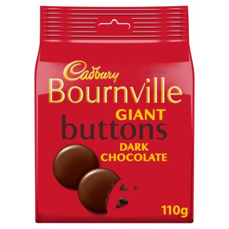 Cadbury Bournville Buttons Dark Chocolate Bag 110g