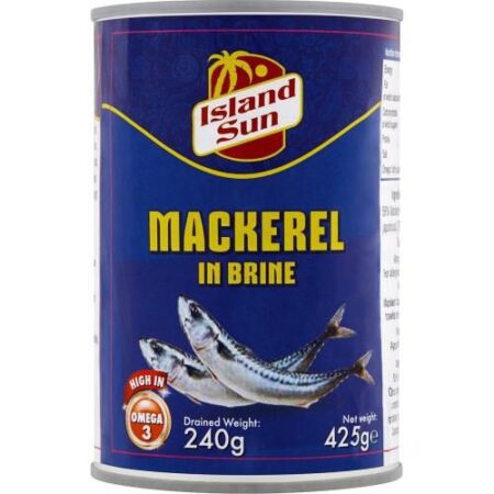 Island Sun Mackerel In Brine 425g