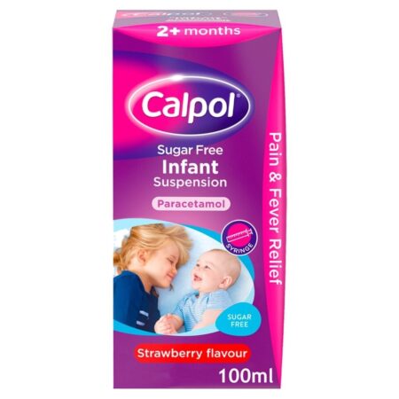 Calpol Sugar Free Infant Suspension 2+ Months Strawberry 100ml