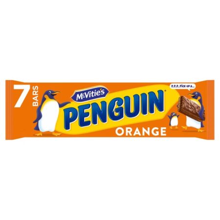 Mcvitie’s Penguin Orange Chocolate Biscuit Bar 7 x 172g