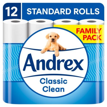 Andrex Classic Clean Toilet Roll 12 Rolls