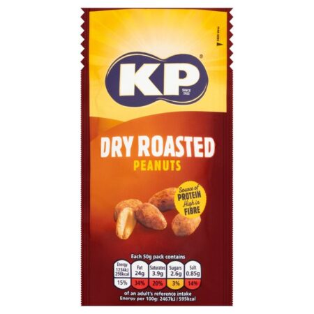 Kp Dry Roasted Peanuts 50g