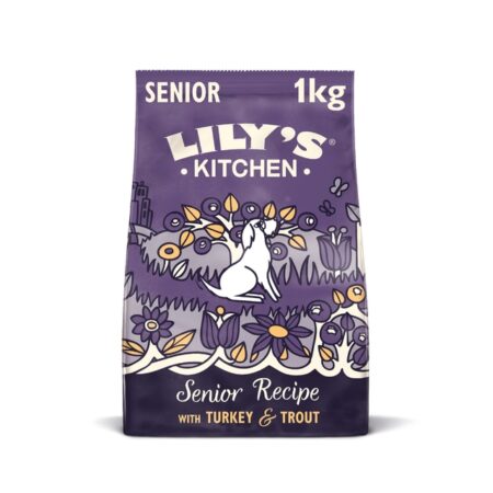 Lily’s Kitchen Turkey & Trout Senior Recipe Complete Dry Dog Food 1kg