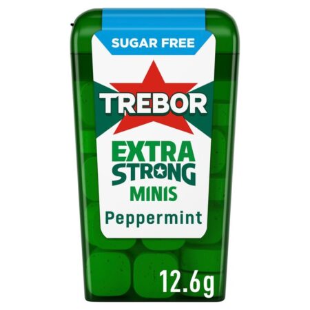 Trebor Extra Strong Minis Sugar Free Peppermint Flavour 12.6g