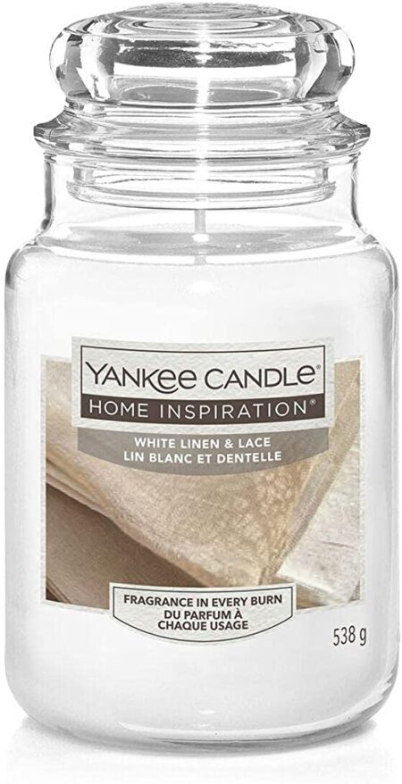 Yankee Candle White Linen & Lace M