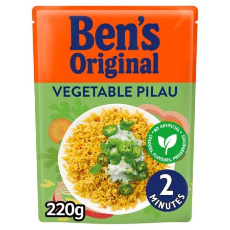 Ben’s Original Vegetable Pilau Microwave Rice 220g