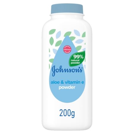 Johnsons Baby Aloe & Vitamin E Natural Powder 200g