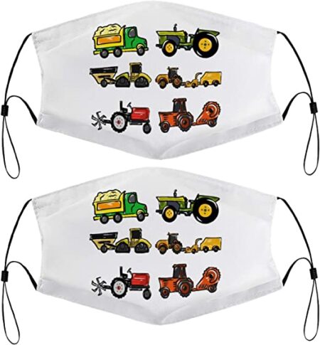 Children’s Face Covers Tractor