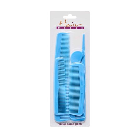 Hairworks Comb 6 Assorted Multipack