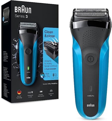 Braun Shaver 310 Black/blue Box Gb