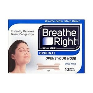 Breathe Right Congestion Relief Nasal Strips Clear Small/Medium