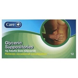 CARE GLYCERIN SUPPOSITORIES ADULT