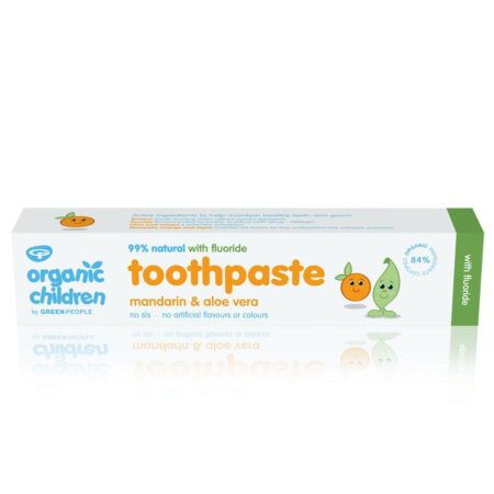 ORGANIC CHILDREN MANDARIN & ALOE VERA TOOTHPASTE 50ML – WITH FLUORIDE