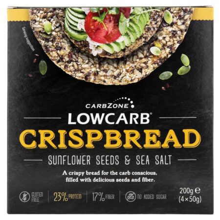 Low Carb® Crispbread – Sunflower & Sea salt