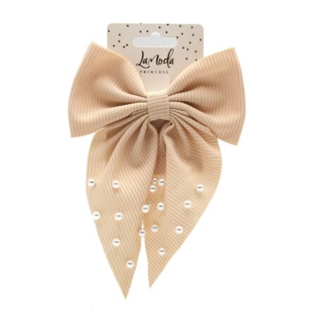 PEARLISED BOW CLIP