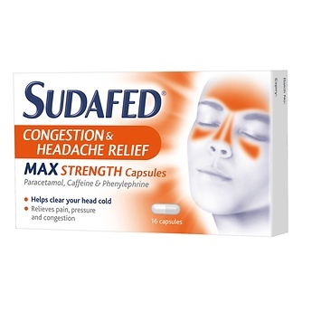 SUDAFED CONGESTION HEADACHE MAX STRENGTH