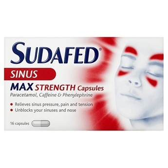 SUDAFED SINUS MAX STRENGTH CAPSULES