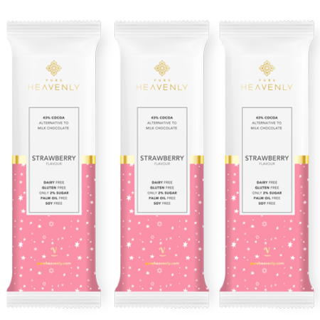 MILK CHOCOLATE ALTERNATIVE STRAWBERRY