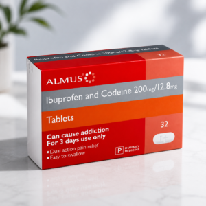 Almus Ibuprofen and Codeine 200mg/12.8g Tablets (Generic Nurofen Plus)