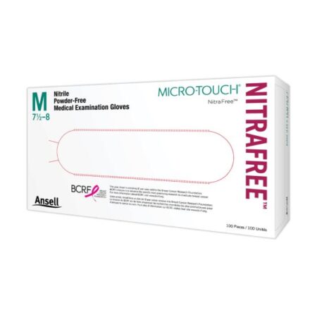 Ansell White Nitrile Gloves Large [Tri]