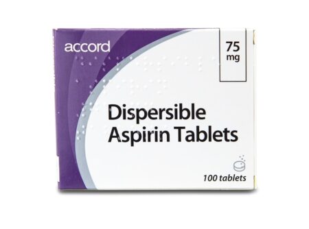 Aspirin Dispersible Tablets 75mg (Brand May Vary)