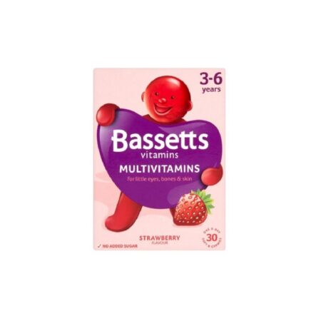 Bassetts Strawberry Flavour Multivitamins 3-6 Years