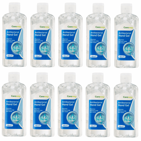 CAREWAY ANTIBACTERIAL HAND GEL (X 10 bottles of 100ml)
