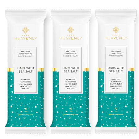 MILK CHOCOLATE ALTERNATIVE DARK WITH SEA SALT