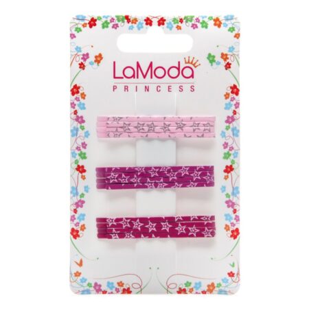PINK STAR HAIR GRIPS