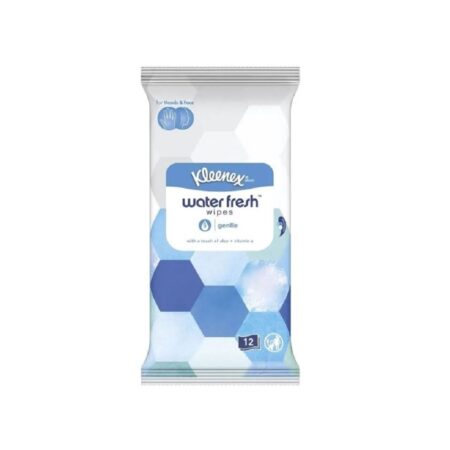 KLEENEX GENTLE WATER FRESH WIPES (pack of 12)