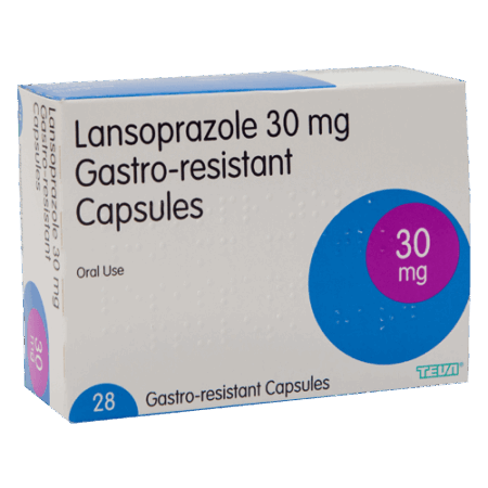 Lansoprazole 30mg capsules (pack of 28)