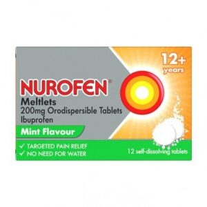 Nurofen Meltlets 200mg Orodispersible Tablets Ibuprofen Mint Flavour