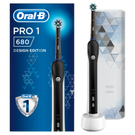 Oral B Pro 680 [Toothbrush+case] Black