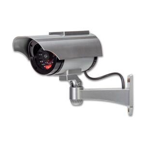 Solar powered replica CCTV camera