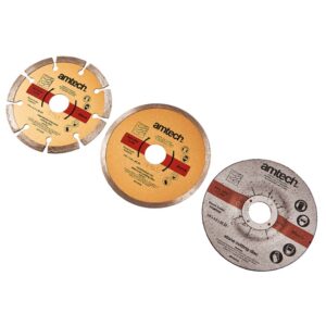 3 Piece 115mm (4.5″) diamond and cut off blade set