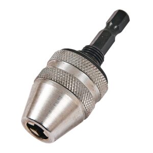 1/4″ (6.5mm) Quick change keyless chuck