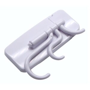 Self-adhesive hanging hook with swivel arms